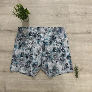 Lululemon Athletica Gray and Blue Athletic Shorts